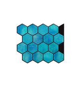 Blue Hexagon Peel and Stick Wall Tile | Kitchen Backsplash Tiles
